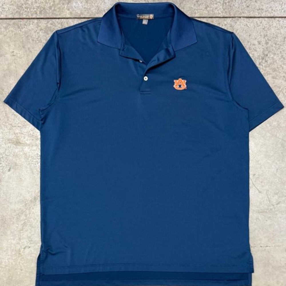 Auburn University Peter Millar Summer Comfort Performance Golf Polo Sz Large